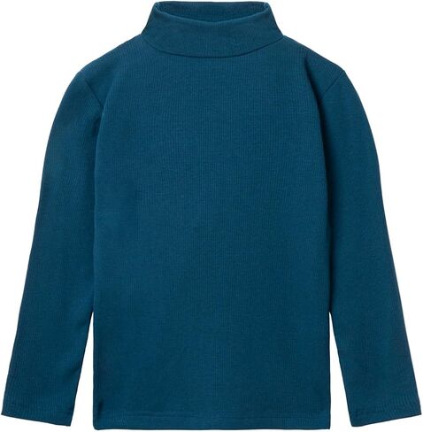 Mud Kingdom Girls Mock Neck Long Sleeve T-Shirt Soft Solid Color Tee Spring Fall 3T- Size 8 in Kuwait