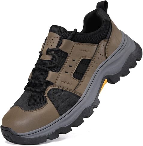 Mens Hiking Shoes Cusual Breathable Outdoor Work Camping Trail Shoes for Men in Saudi Arabia