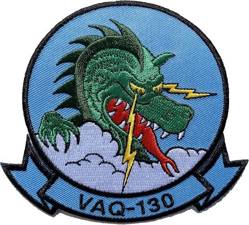 رقعة سرب زابرز VAQ-130 - دعامة بلاستيكية/خياطة، 4 بوصة in Kuwait