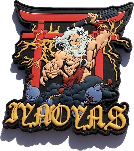 IYAOYAS Zeus PVC Patch, Hook and Loop, 4" in Kuwait