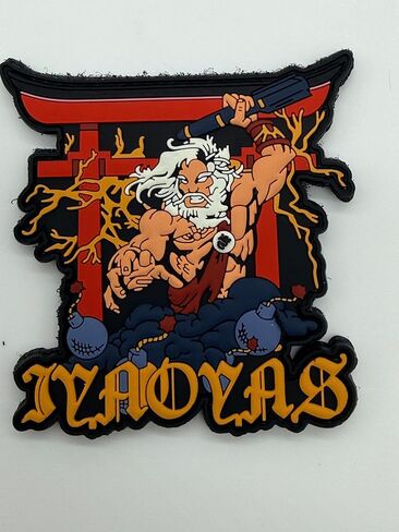 IYAOYAS Zeus PVC Patch, Hook and Loop, 4" in Kuwait