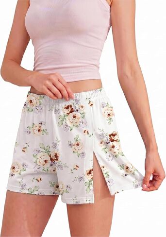 Tear Away Shorts for Women Side Split Floral Break Away Shorts Post Knee Surgery Recovery Hip Replacement Pants in Saudi Arabia