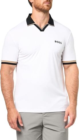 BOSS Men's Serve Tennis Open Collar Polo Shirt in Kuwait