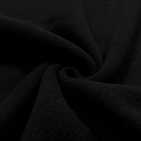 قمصان OXKNIT للرجال بأكمام قصيرة وأزرار سفلية كلاسيكية محبوكة ومطرزة على شكل قلب، قميص بولو أسود in Kuwait