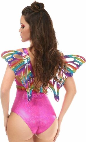 Daisy corsets womens Rainbow Glitter Body Harness W/Wings in Kuwait