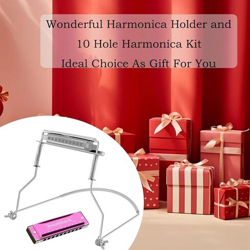 2 Packs Harmonicas for Beginners Harmonica Key of C 10 Hole Harmonica Blues Harp Mouth Organ with Case, Standard Harmonica For Adults, Beginners and Students, as a Gift in Saudi Arabia