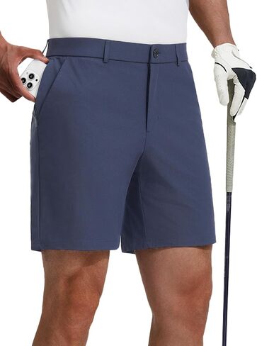 baleaf Men's Causal Short 7"/9" Golf Shorts Men Dress 5 Pockets Stretch Lightweight Work Athletic Short Zipper Fly Front in Kuwait