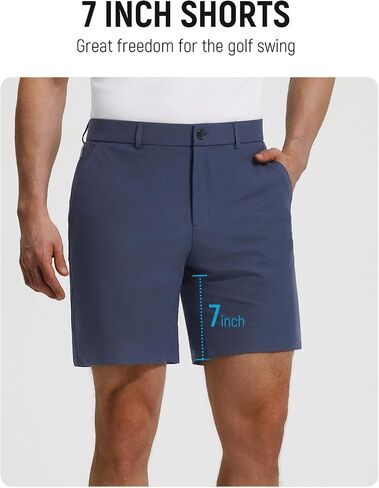 baleaf Men's Causal Short 7"/9" Golf Shorts Men Dress 5 Pockets Stretch Lightweight Work Athletic Short Zipper Fly Front in Kuwait