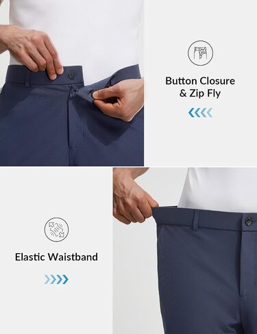 baleaf Men's Causal Short 7"/9" Golf Shorts Men Dress 5 Pockets Stretch Lightweight Work Athletic Short Zipper Fly Front in Kuwait