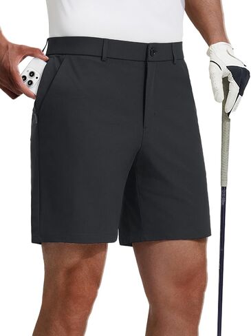 baleaf Men's Causal Short 7"/9" Golf Shorts Men Dress 5 Pockets Stretch Lightweight Work Athletic Short Zipper Fly Front in Kuwait