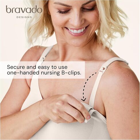 Bravado Designs Body Silk Seamless Nursing Bra for Breastfeeding, Wireless Maternity Bra, Chocolate, Large Full Cup in Kuwait