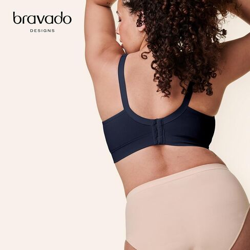 Bravado Designs Body Silk Seamless Nursing Bra for Breastfeeding, Wireless Maternity Bra, Chocolate, Large Full Cup in Kuwait