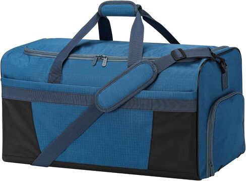 Men's 65L Gym Bag with Wet Pocket and Shoe Compartment- 24"x12.5"x13" Large Sports Duffle Bag for Gym Travel - Black in Saudi Arabia