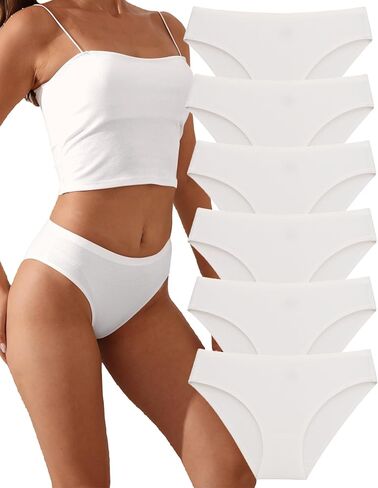 Women's Seamless Underwear Stretch Bikini Panties No Show Invisible Hipster XS to 3XL 6 Pack in Kuwait