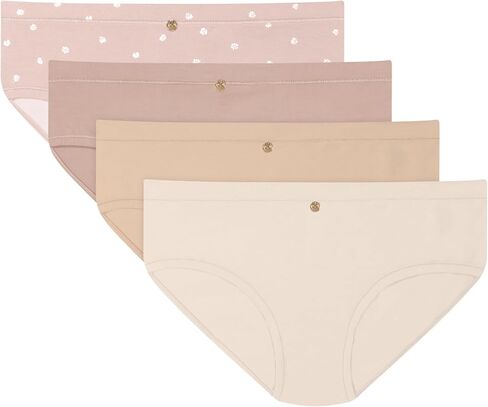 مجموعة الملابس الداخلية النسائية من Maidenform، عبوة من 4 قطع، مصنوعة من الفيسكوز من ملابس داخلية من الخيزران للنساء، سراويل داخلية منخفضة الارتفاع in Kuwait