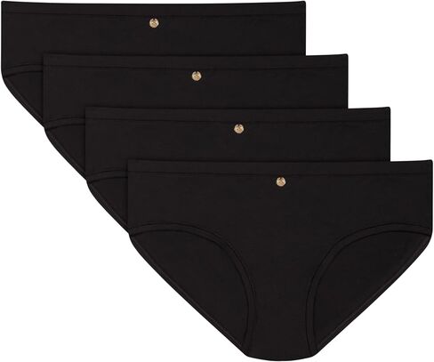 مجموعة الملابس الداخلية النسائية من Maidenform، عبوة من 4 قطع، مصنوعة من الفيسكوز من ملابس داخلية من الخيزران للنساء، سراويل داخلية منخفضة الارتفاع in Kuwait