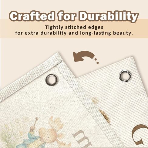 Christian Nursery Decor Canvas Wall Hanging Banner, God Says I Am Woodland Animal Bible Verse Wall Banner Flag for Kids Nursery Toddler Room Playroom Church Decor, 20x30 Inch in Kuwait