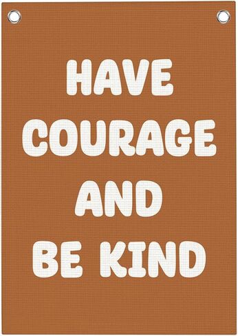 Boy Nursery Decor Playroom Decor Have Courage and Be Kind Linen Banner Wall Hanging Banner Flag Decoration for Nursery Playroom Toddler Room Boys Kids Room Decoration 20x30 Inch in Saudi Arabia