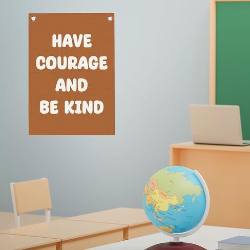 Boy Nursery Decor Playroom Decor Have Courage and Be Kind Linen Banner Wall Hanging Banner Flag Decoration for Nursery Playroom Toddler Room Boys Kids Room Decoration 20x30 Inch in Saudi Arabia