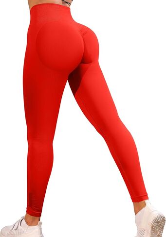 YZMJAFU Yoga Leggings for Women, Women's Butt Lifting Workout Leggings, Tummy Control Ruched Athletic Pants in Kuwait