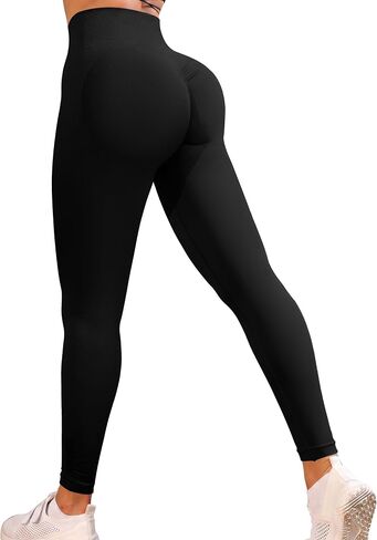 YZMJAFU Yoga Leggings for Women, Women's Butt Lifting Workout Leggings, Tummy Control Ruched Athletic Pants in Kuwait