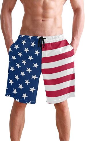Cindly Mens Swim Trunks Beach Board Shorts Mesh Lining Swimwear Bathing Suits with Pockets in Saudi Arabia