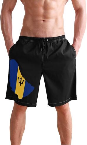 Cindly Mens Swim Trunks Beach Board Shorts Mesh Lining Swimwear Bathing Suits with Pockets in Saudi Arabia