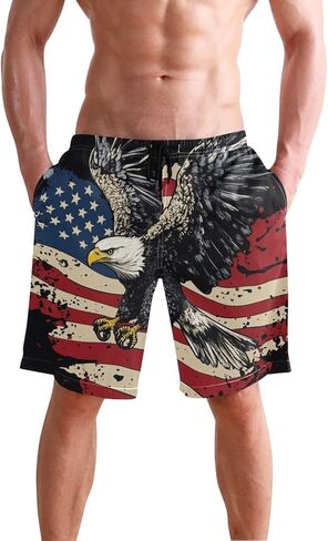 Cindly Mens Swim Trunks Beach Board Shorts Mesh Lining Swimwear Bathing Suits with Pockets in Saudi Arabia