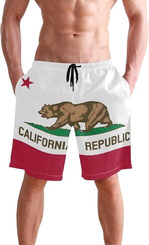Cindly Mens Swim Trunks Beach Board Shorts Mesh Lining Swimwear Bathing Suits with Pockets in Saudi Arabia