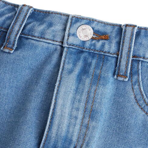 Nivne Tco Teen Girls Cargo Denim Skirt - High Waist 5 Pocket Utility Skirt with Zipper Fly Light Wash Jean Mini Skirt in Kuwait