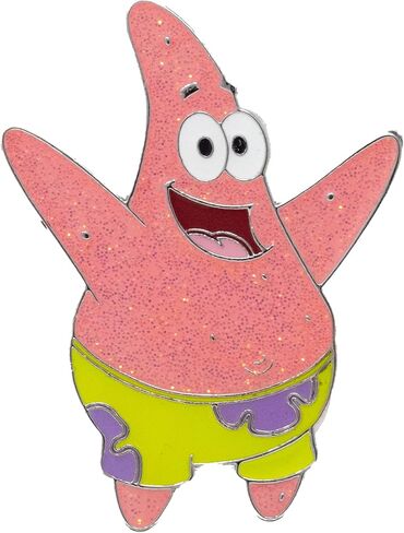 SpongeBob SquarePants Blind Box Glitter Enamel Pin Series, Mystery Character SpongeBob, Sandy, Patrick, Gary, Squidward, Mermaidman, Barnacle Boy or Mrs Puff in Kuwait