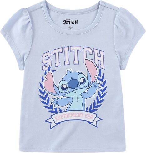 طقم تي شيرت للفتيات بأكمام قصيرة وسروال شبكي من Disney Lilo & Stitch للأطفال الصغار وحتى الأطفال الكبار in Kuwait