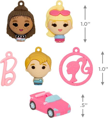 Hallmark Mini Christmas Ornaments, Barbie Miniature Ornaments, Shatterproof, Set of 6, Gifts for Barbie Fans in Saudi Arabia