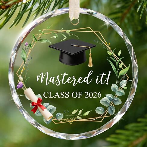 Engagement Gifts for Couples - Crystal Glass 2026 Engagement Ornament, Newly Engaged Gifts for Women, Her - Bride to Be Gift, Fiance Gifts - Engaged Christmas Party Decorations in Saudi Arabia