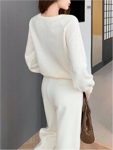 RoseSeek Girl's Cable Knit Off Shoulder Sweaters Asymmetrical Neck Long Sleeve Pullover Sweaters Casual Jumpers in Kuwait
