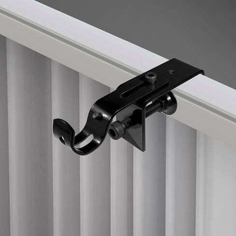 fit for 0.7-2 inches Rectangle Headrail Set of 4 No Drill and Tools Required.Outside Mounted Blinds Curtain Rod Bracket (4) in Kuwait