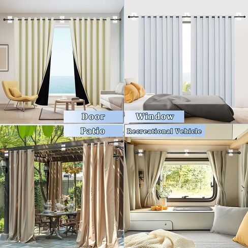 6PCS Self Adhesive Curtain Rod Holder No Drilling,No Drill Curtain Rod Brackets,Renter Friendly Draper Rod Hook,Nail Free Adjustable Non Screw Drapery Pole for Apartment Window Wall Door Ceiling Mount in Saudi Arabia