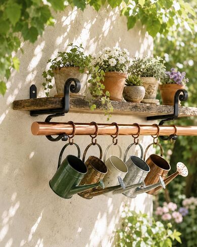 COOMIN Curtain Rod Bracket Set of 2, Black Heavy Duty Curtain Rod Holders Fit Max 1.2'' Rods, Max 50 Lb Capacity Curtain Rod Hardware for Wood Walls Brick Walls in Saudi Arabia