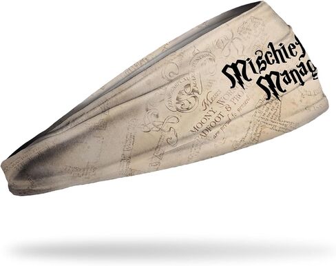 JUNK Brands Harry Potter Headband Bundle – 2-Pack Big Bang Lite Sports Headbands (Mischief Managed + Deathly Hallows) – Moisture-Wicking Performance Sweatbands in Kuwait