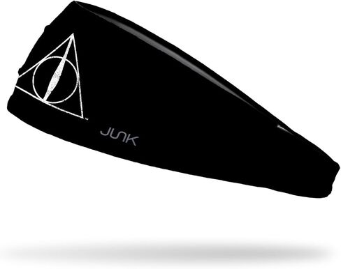 JUNK Brands Harry Potter Headband Bundle – 2-Pack Big Bang Lite Sports Headbands (Mischief Managed + Deathly Hallows) – Moisture-Wicking Performance Sweatbands in Kuwait