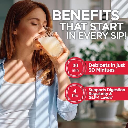 DietWorks GLP-1 Booster – Daily Companion Drink Mix with 6g Prebiotic Fiber, Probiotics, Collagen & Creatine – Supports Gut Health, Hydration, Energy & Wellness – Lemon Lime Flavor, 30 Servings in Saudi Arabia