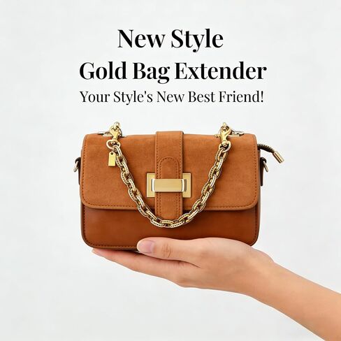Pearl Purse Chain for Women: Gold Bag Chain Charm – DIY Decorative & 3 Inch Strap Extender for Handbag Crossbody Bracelet & Wallet | Gifts in Saudi Arabia
