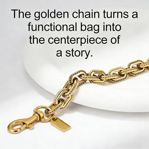 Pearl Purse Chain for Women: Gold Bag Chain Charm – DIY Decorative & 3 Inch Strap Extender for Handbag Crossbody Bracelet & Wallet | Gifts in Saudi Arabia
