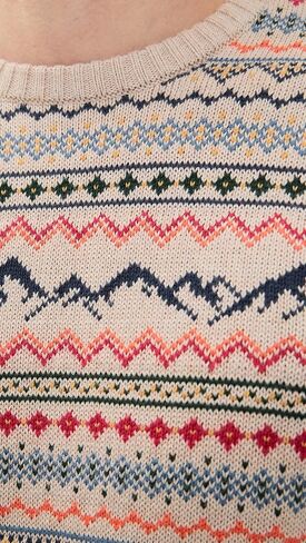 Marine Layer Men's California Fair Isle Crew Sweater in Kuwait