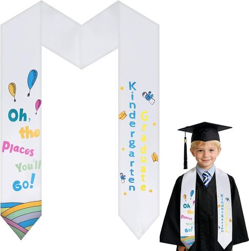 Kindergarten Preschool Graduation Sash,Unisex Kindergarten Graduation Stole Class of 2026 for Kids, Graduation Gifts in Saudi Arabia