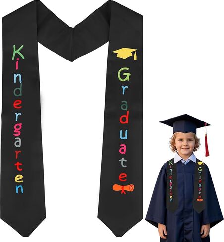 Kindergarten Preschool Graduation Sash Kindergarten Preschool Graduation Stole Unisex Kids Stole Class of 2026 in Saudi Arabia