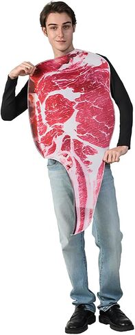 Adult Beef Costume Funny Food Meat Tunic Halloween Costumes in Kuwait
