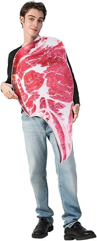 Adult Beef Costume Funny Food Meat Tunic Halloween Costumes in Kuwait