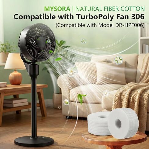 20 Pack Aroma Pads Replacement Compatible with TurboPoly Fan 353 (DR-HPF013) and TurboPoly Fan 306 (DR-HPF006), Disposable Essential Oil Pads for Passive Fragrance Diffusion, Easy to Replace in Kuwait