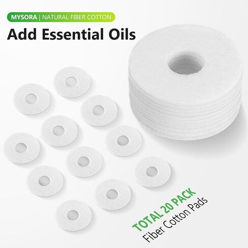 20 Pack Aroma Pads Replacement Compatible with TurboPoly Fan 353 (DR-HPF013) and TurboPoly Fan 306 (DR-HPF006), Disposable Essential Oil Pads for Passive Fragrance Diffusion, Easy to Replace in Kuwait
